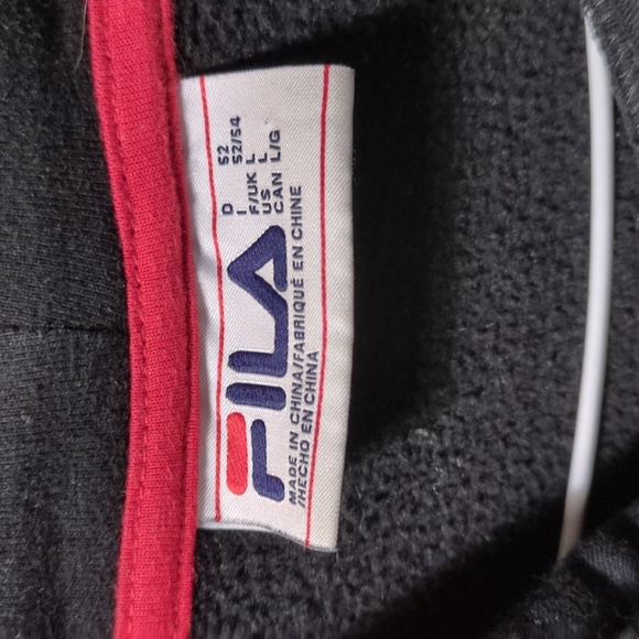 Fila Linea Italia Pullover Hoodie with Checkered Sleeves - Picture 2 of 6